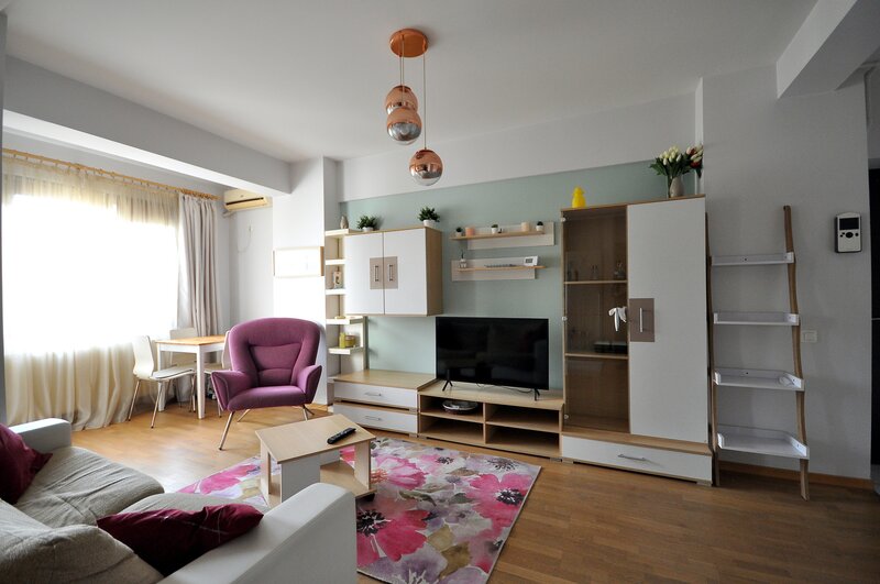 Bucurestii Noi, 7 min. metrou Jiului, apartament 2 camere mobilat complet