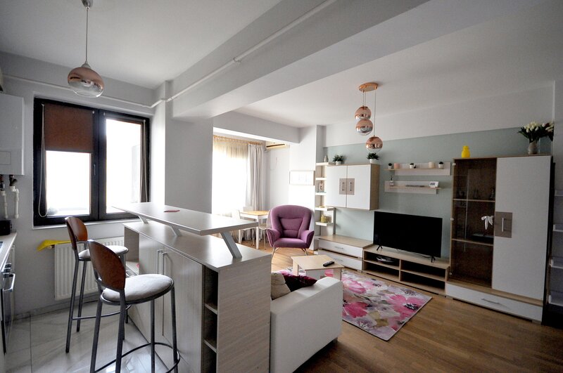 Bucurestii Noi, 7 min. metrou Jiului, apartament 2 camere mobilat complet